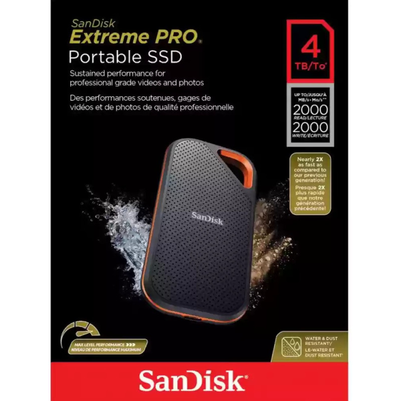 SSD Externe Sandisk Extreme PRO 4TB